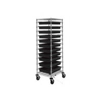 Modular Conductive Bin Cart with 11 Dividable Grids