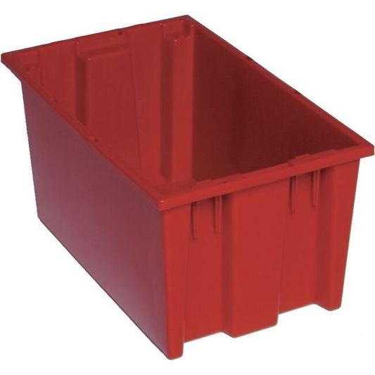 Red Stack & Nest Tote 18x11x9 - Image 1