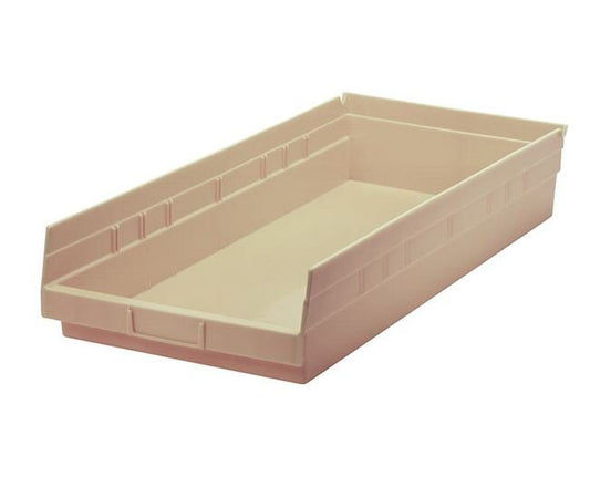 Ivory Shelf Bin - 23-5/8In x 11-1/8In x 4In - Image 1