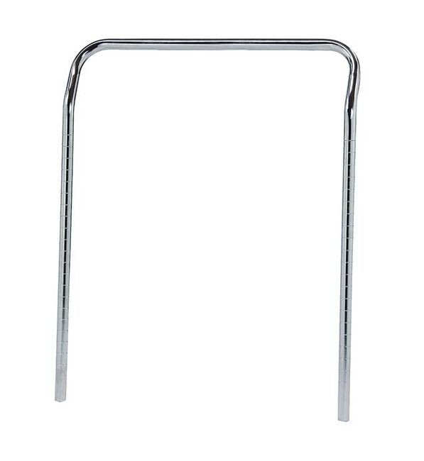 Quantum Storage 24in Chrome U-Handle for Wire Shelving Cart (1 Handle) - Image 1