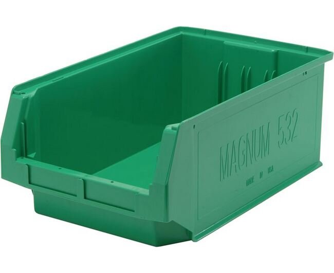 Green Magnum Series Storage Bin - 19-3/4 x 12-3/8 x 7-7/8 inches - Image 1