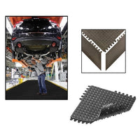 De-Flex® Nitrile Rubber Anti-Fatigue Ramp Mat - Black