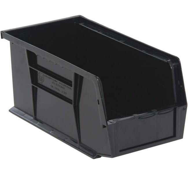 Heavy-Duty Ultra Stack & Hang Bin, Black - 10-7/8" X 5-1/2" X 5" - Image 1