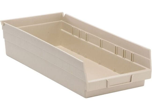 Ivory Shelf Bin - 17-7/8In x 8-3/8In x 4In - Image 1
