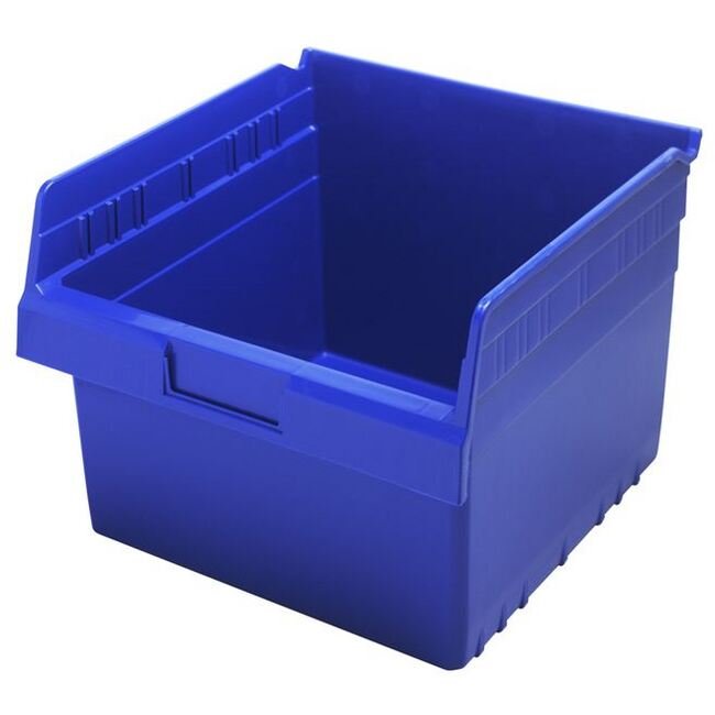 Blue Shelf Bin 11-5/8 x 11-1/8 x 8 inches - Image 1