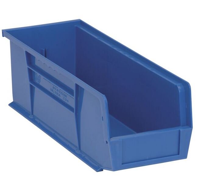 Blue Ultra Stack & Hang Bin - 14-3/4" x 5-1/2" x 5" - Image 1