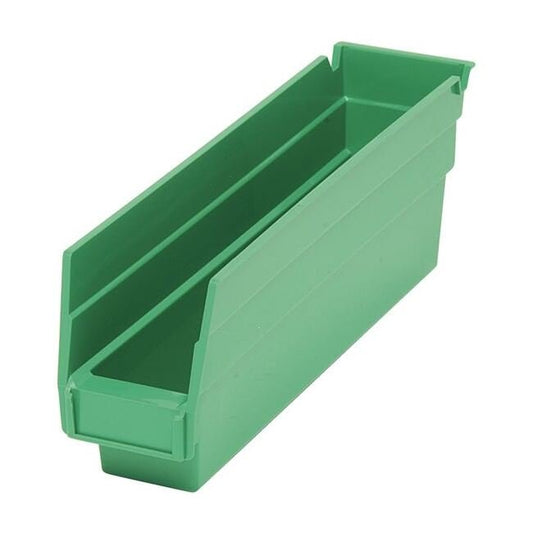 Green Shelf Bin 11-5/8" X 2-3/4" X 4" - Image 1