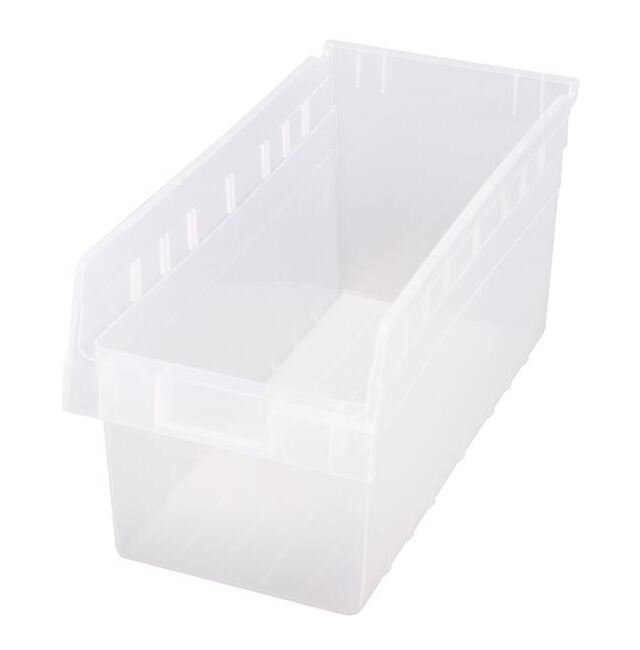 Clear Shelf Bin 17-7/8x8-3/8x8in - Image 1