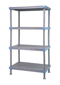 Quantum Millenia Solid Shelving Unit 4-Tier 24x42x62