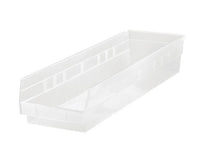 Clear Polypropylene Shelf Bin 23-5/8" x 6-5/8" x 4"
