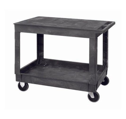 Heavy-Duty Polymer Mobile Cart with 2 Shelves - Image 1