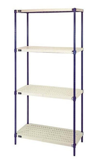 Durable 24x30x72 Wire Plastic Mat Shelving Unit