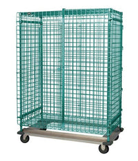 Wire Security Cart with Green Epoxy Finish