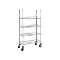 Chrome Wire Reel Cart with 60 Reel Capacity