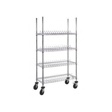 Chrome Wire Reel Cart with 60 Reel Capacity - Image 1