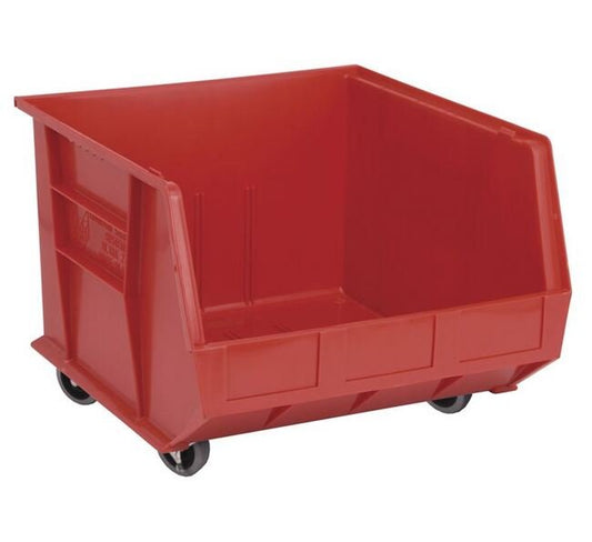 Red Mobile Ultra Stack & Hang Storage Bin - Image 1