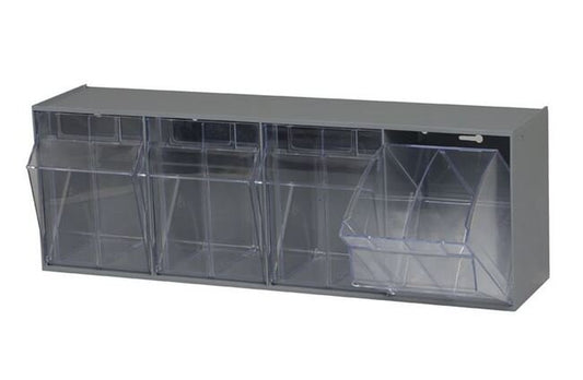 Gray Tip Out Bin for Efficient Material Handling - Image 1