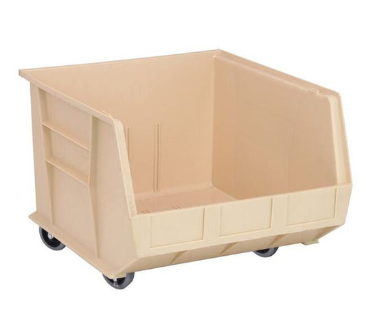 Ivory Ultra Stack & Hang Bin on Mobile Cart - Image 1
