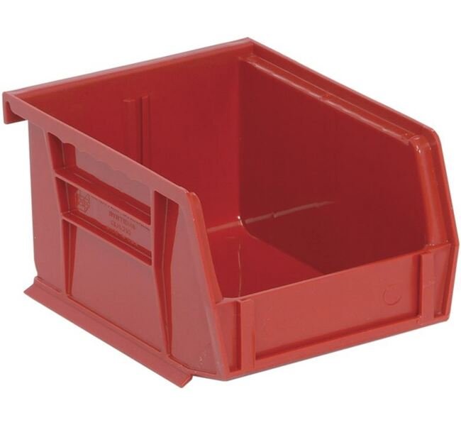Red Ultra Stack & Hang Bin - 5-3/8 x 4-1/8 x 3 Inches - Image 1