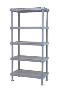 Quantum Millenia Solid Polymer Shelving Unit 5-Tier 21x54x86