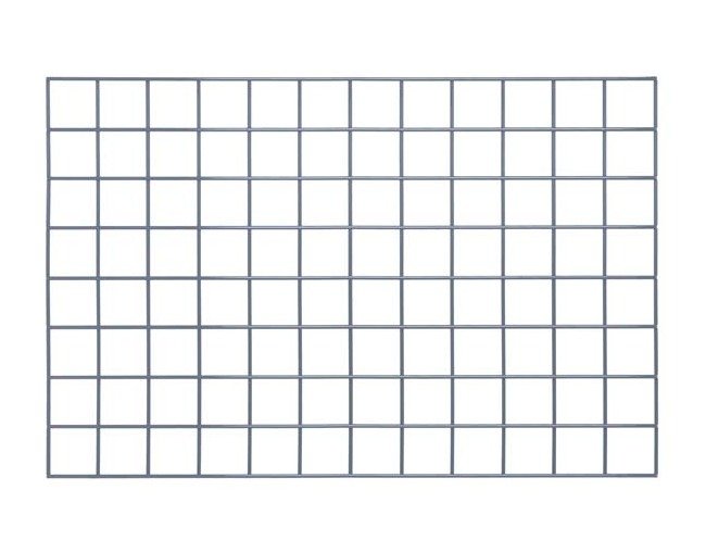 24x36 Gray Epoxy Coated Steel Grid Panel - Image 1