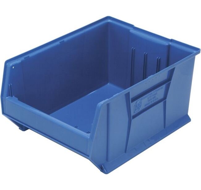 Ultra Blue Jumbo Material Handling Bin - 23-7/8In X 18-1/4In X 12In - Image 1