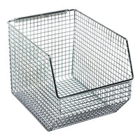 Chrome Ultra Mesh Bin for Material Handling - Superior Visibility & Capacity
