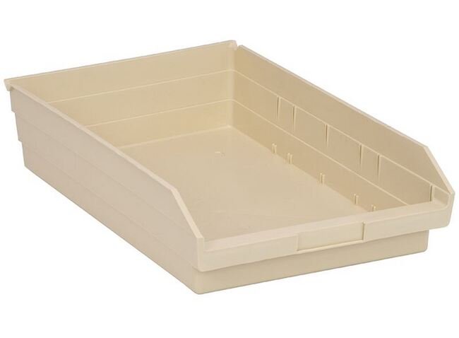 Ivory Shelf Bin - 17-7/8 x 11-1/8 x 4 Inches - Image 1