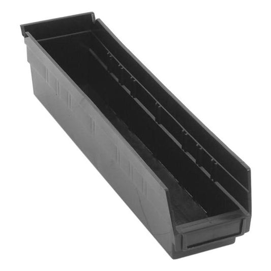 Heavy-Duty Black Shelf Bin 17-7/8" x 4-1/8" x 4" - Image 1
