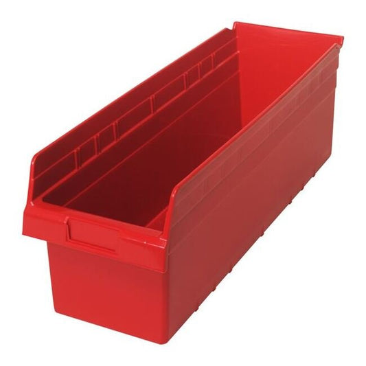 Red Shelf Bin 23-5/8In X 8-3/8In X 8In - Image 1