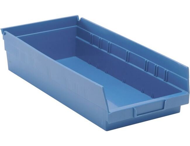 Blue Shelf Bin 17-7/8In X 8-3/8In X 4In - Image 1