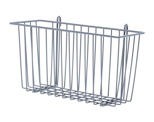 Gray Epoxy Basket for Store Grid System - Image 1
