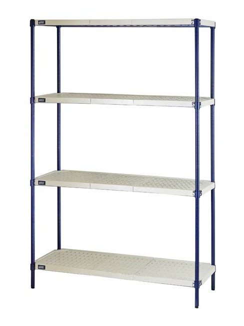 Durable 18x48x72 Wire Plastic Mat Shelving Unit - Image 1