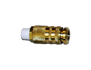 Matjack 1/4" Female Coupler with Male Thread and Safety Coupler - Image 1
