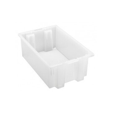 Clear Stack & Nest Tote 18x11x6 - Image 1