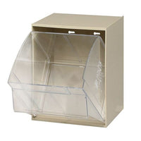 Ivory Tip Out Bin for Efficient Material Handling