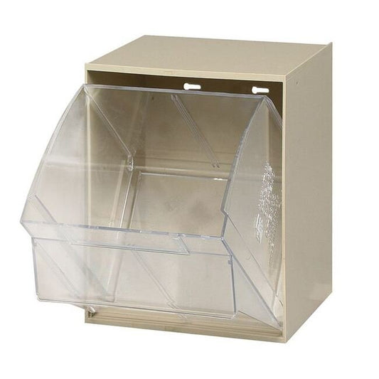 Ivory Tip Out Bin for Efficient Material Handling - Image 1