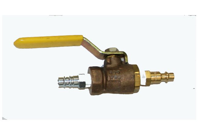 High Pressure Shut-Off Adapter with Industrial Nipple & Safety Coupler - Image 1