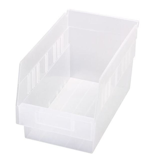 Clear Shelf Bin 11-5/8 x 6-5/8 x 6 - Industrial Grade - Image 1