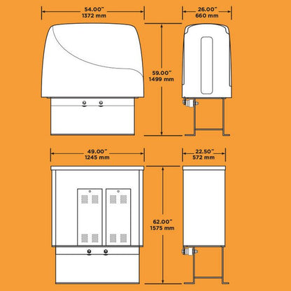 DKS 9500 Series 7.5 HP Maximum Security Vehicular Slide Gate Operator - Image 2