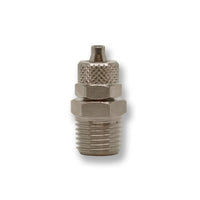 MCC Series 1/4 Inch (in) Size Male National Pipe Thread (MNPT) and 1/4 Inch (in) Tube Outer Diameter (OD) Chrome-Plated Brass Ferrule Compression Fitting