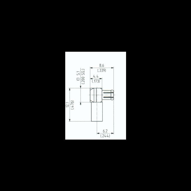 MCX Right Angle Male Cable Plug - Image 2
