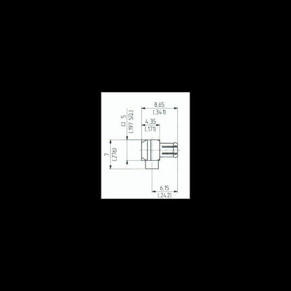 MCX Right Angle Cable Plugs (Male) - 50 Ohm - Image 2
