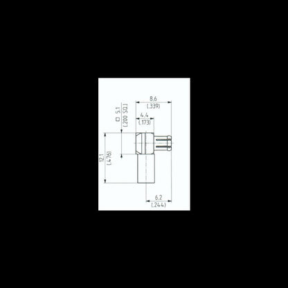 MCX 50 Ohm Right Angle Cable Plug (Male) - Image 2