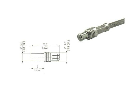 MCX 50 Ohm Straight Cable Plugs (Male) - Pack of 100 - Image 2