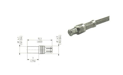 MCX 50 Ohm Straight Cable Plugs (Male) - Pack of 100 - Image 2