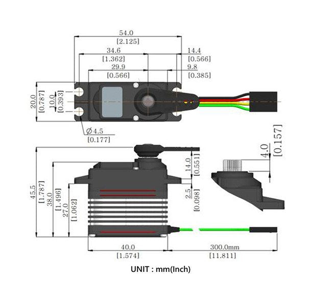 Hitec MD950TW Coreless Electric Rotary Actuator - Image 2