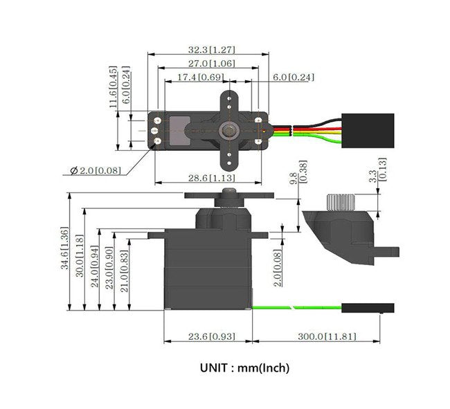 Hitec MD70MH Rotary Actuator with UAVCAN/CAN Control, 20mm Size - Image 2