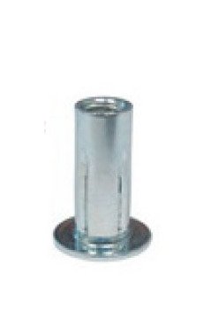 17.6mm Metric Thread Split Rivet Nut - Steel Zinc Finish - Image 1