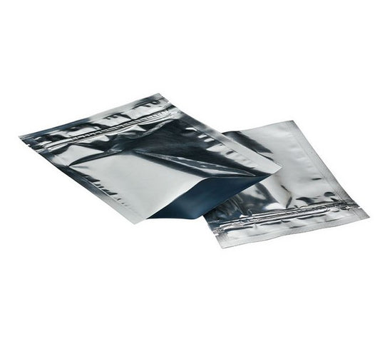 Metalized 3x5 Bottom-Loading Barrier Zipper Pouch - Image 1